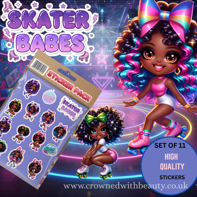 Skater Babes Set of 11 High Quality Sticker